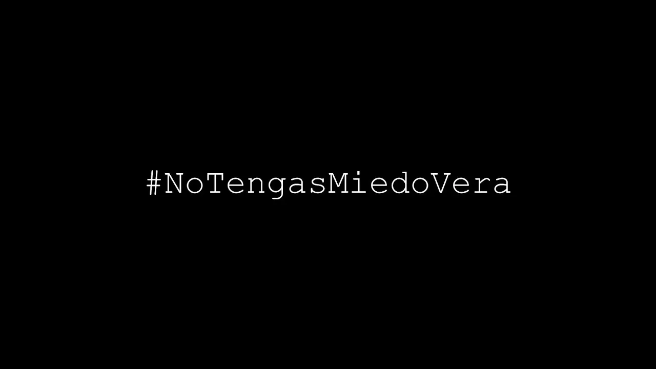 Vera durante la campaña para ayudarla a superar sus miedos